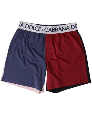 Dolce & Gabbana Short À Bande Logo - Red