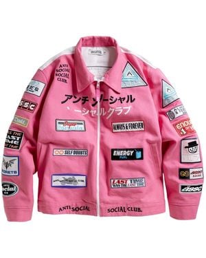 ANTI SOCIAL SOCIAL CLUB Patched Up Racing Jacket - Pink