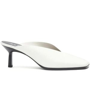 3.1 Phillip Lim 68Mm Square-Toe Mules - White