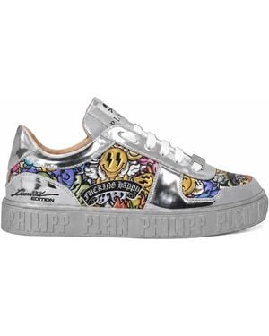 Philipp Plein Smile All Over Trainers - White