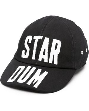 1017 ALYX 9SM X Mark Flood Slogan-Print Cap - Black