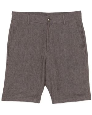 Canali Linen Shorts - Grey