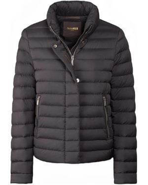 Moorer Minelle-S3 Quilted High-Neck Jacket - Black