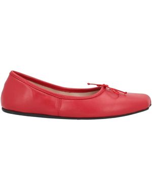 Vivienne Westwood Orb-Plaque Ballet Flats - Red