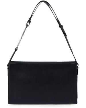 Dondup Pochette En Cuir À Fronces - Noir