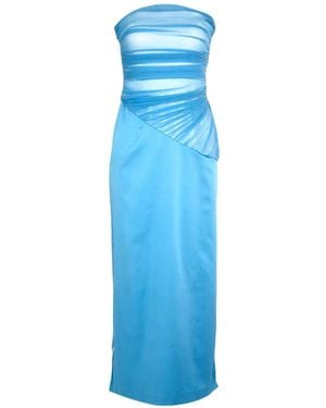 Significant Other Strapless Ruched Dress - Blue