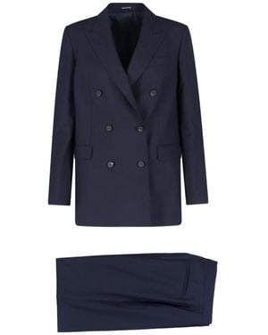 Tagliatore Jasmine Double-Breasted Suit - Blue