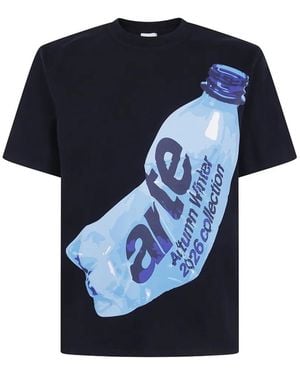 Arte' Single Use Graphic-Print T-Shirt - Blue