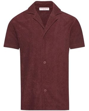 Orlebar Brown Howell Short-Sleeve Shirt - Red
