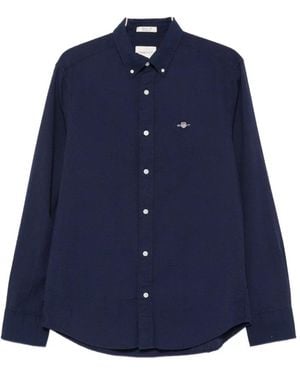 GANT Seersucker Button-Down Shirt - Blue