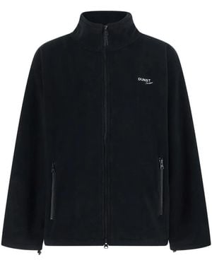 DUNST Zip-Up Sweater - Black