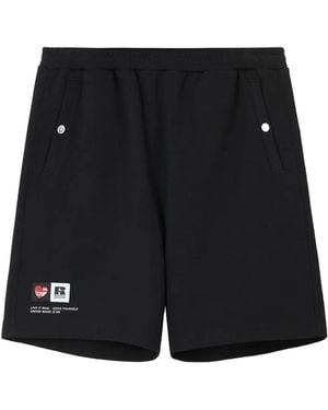 Izzue Logo Patch Pocket Shorts - Black