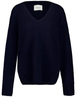 Lisa Yang Leona V-Neck Jumper - Blue