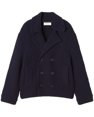 Lanvin Double-Breasted Cardigan - Blue