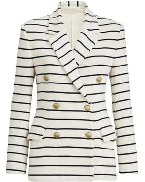 Brunello Cucinelli Striped Blazer - Grey