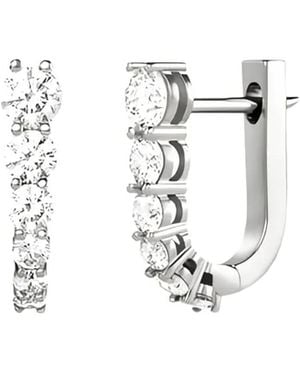 Melissa Kaye Pendientes Aria En Oro Blanco De 18 Ct Con Diamante