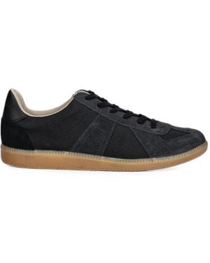 Novesta Gat Summer Panelled Lace-Up Trainers - Black