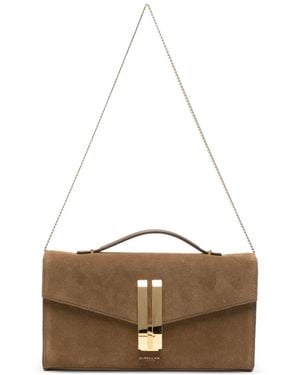 DeMellier The Vancouver Leather Clutch Bag - White