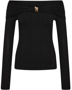 Rebecca Vallance Off-Shoulder Top - Black