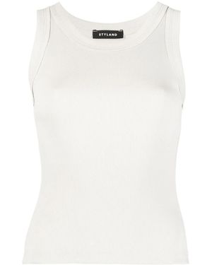 Styland Organic Cotton Vest Top - White
