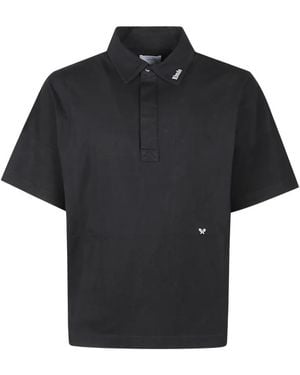 Rhude Logo-Embroidered Polo Shirt - Black