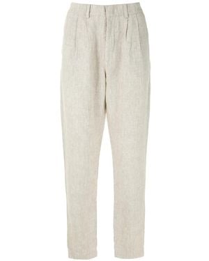 Handred Linen Straight Pants - Natural