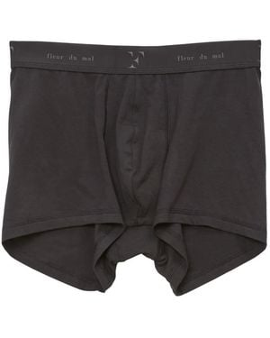 Fleur du Mal Stretch-Cotton Modal Boxer Briefs - Black