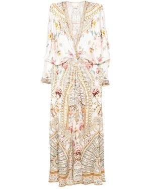 CAMILLA Ottoman Dynasty Batwing Dress - Natural