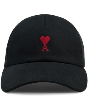 Ami Paris Casquette À Logo Ami De Coeur - Black