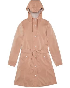 Rains Trenchcoat Mit Kapuze - Pink