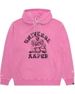 Aape By A Bathing Ape Hooded Jumper - Pink