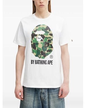A Bathing Ape Ape Head Logo-Print T-Shirt - Green