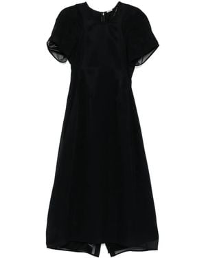 Jil Sander Georgette Dress - Black