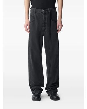 Ann Demeulemeester Jeans Met Trekkoord - Zwart