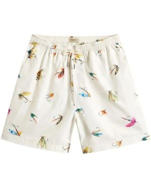 Woolrich Shorts mit grafischem Print - Weiß