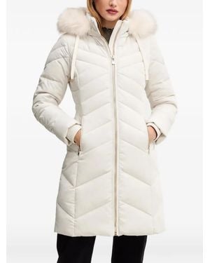 Morgan Quilted Hood Coat - White
