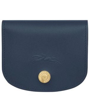Longchamp Leather Cardholder - Blue