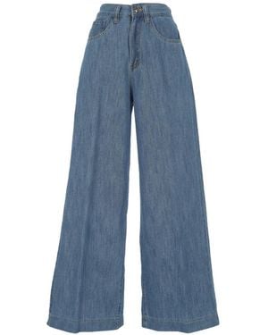 EMMA & GAIA Wide-Leg Jeans - Blue