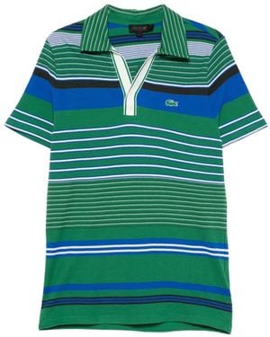 Lacoste ストライプ ポロシャツ - グリーン