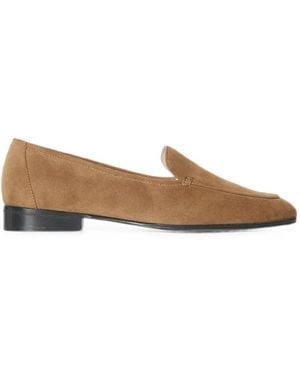 The Row Adam Suede Loafers - Brown