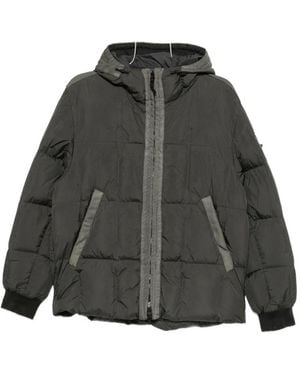 Stone Island Logo-Patch Jacket - Black