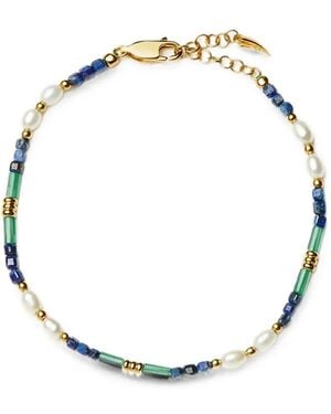 Missoma Perlenarmband Mit Schmucksteinen - Mettallic