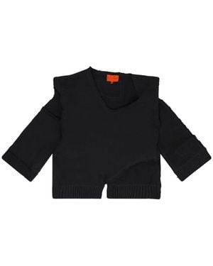 Who Decides War Pullover Mit V-Ausschnitt - Schwarz