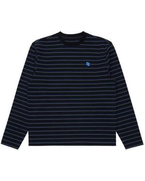 Adererror Striped Long-Sleeve T-Shirt - Blue