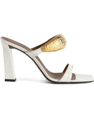 Giuseppe Zanotti Gz-Ania Leather Sandals - Metallic