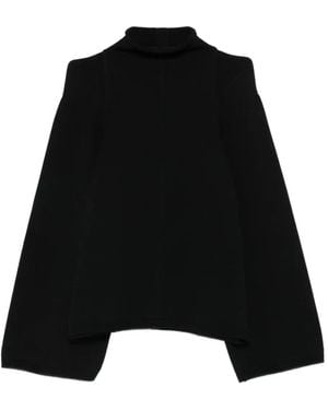 Rick Owens Jersey con cuello alto - Negro
