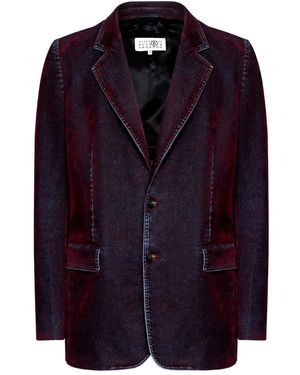 MM6 by Maison Margiela Denim Blazer - Blue