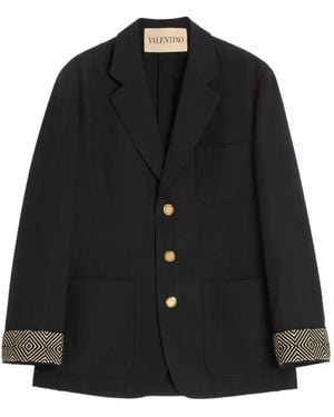 Valentino Garavani シングルジャケット - ブラック