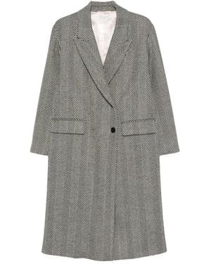 Forte Forte Abrigo con doble botonadura - Gris