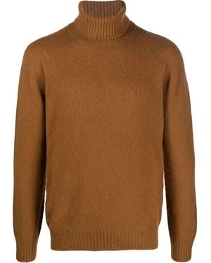 D4.0 Pullover Mit Rollkragen - Braun